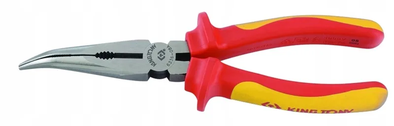 Universele tang, smal gebogen, Europees type, geïsoleerd 200 mm de King Tony – image du produit