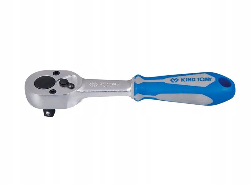 Verstelbare Ratel 1/4" 24 Tands 130mm met Rubberen Handvat by King Tony – product image