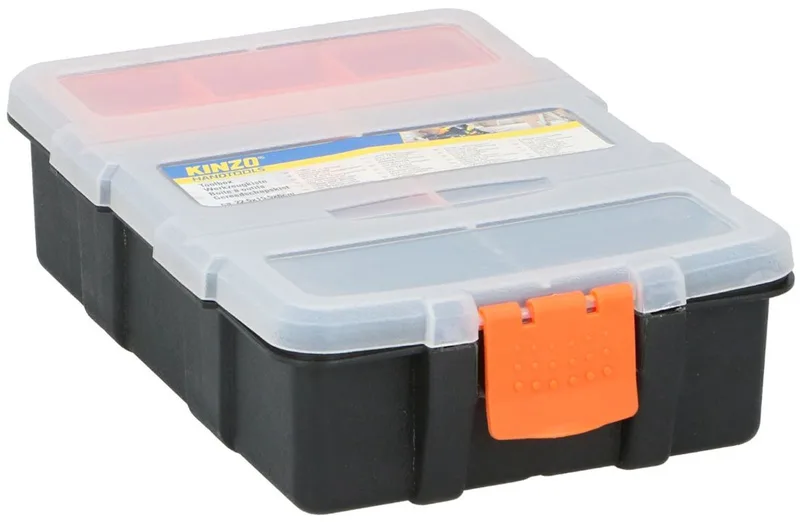 Gereedschapskist KINZO, 60x155x225 mm van Kinzo, Zwart – productafbeelding