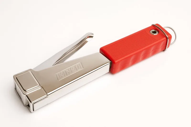Handtacker Metaal – Niettang voor 6-14 mm Nietjes – Heavy Duty Tacker met Rood Handvat – Voor Meubel, Karton & Kunststof van Kinzo, Metaalgrijs – productafbeelding