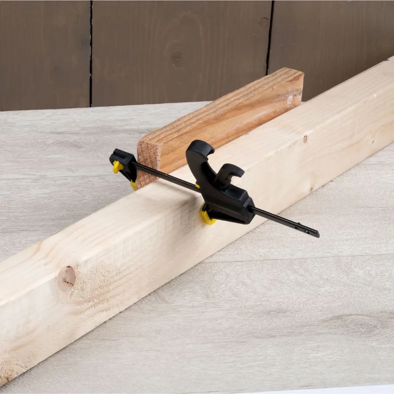 Lijmklemmen 2 Stuks - Lijmklem met Quick Slide Adjustment - Snelspanklem met Klem- en Spreidfunctie - Eenhandsklem - Lijmtang - Klemgereedschap - Bekbreedte Ca. 10,5 cm von Kinzo, Schwarz – Produktbild