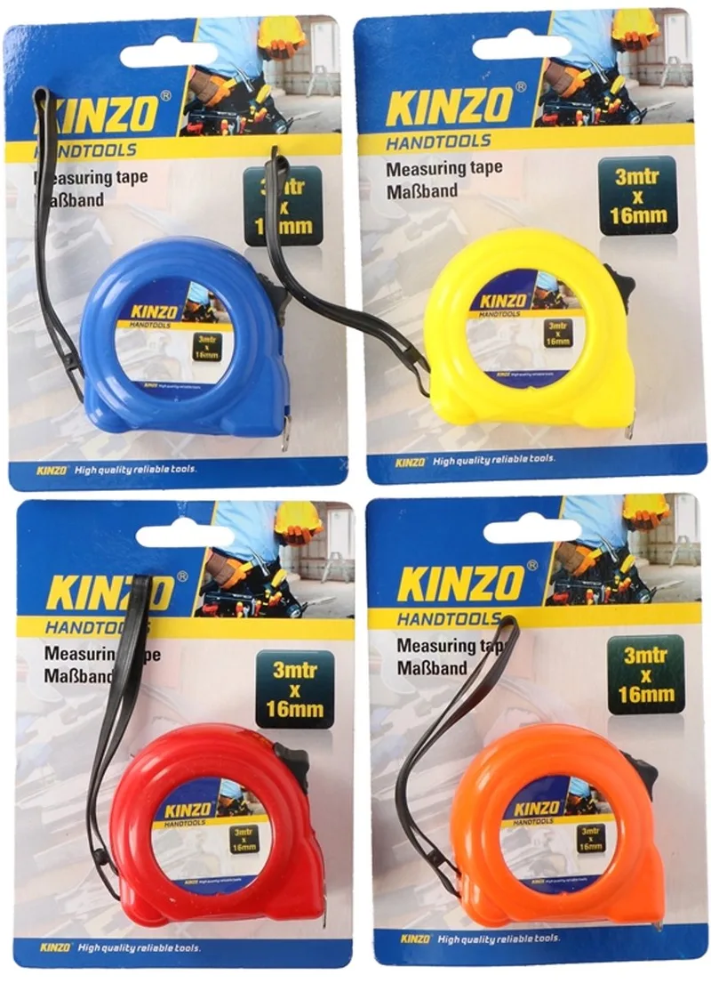 Rolmaat 3mx16mm (1 stuk) von Kinzo, Assorti – Produktbild