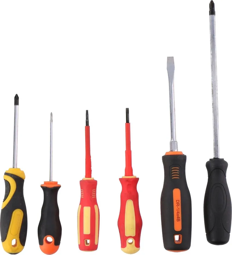 Screwdriver set (6 pcs/pk) von Kinzo, Rod groen – Produktbild