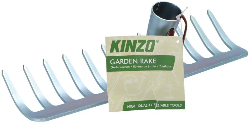 Tuinhark - metaal - zonder steel - 29,5 cm - 12 tanden - tuinwerk de Kinzo – image du produit