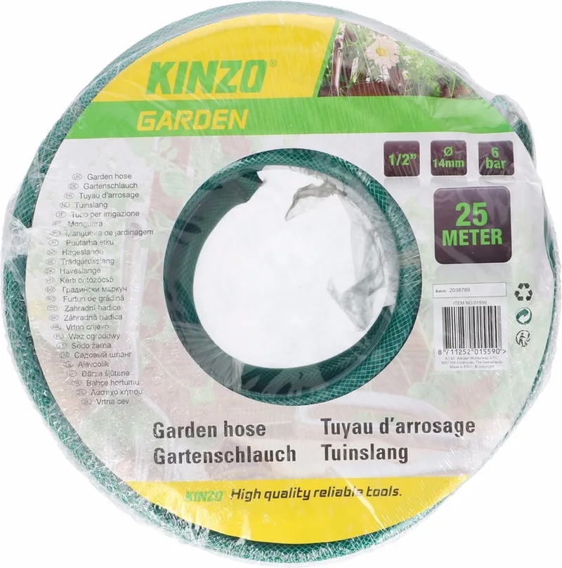 Universele tuinslang 25 meter - zonder sproeikop - Tuinslangen / tuinbewatering de Kinzo – image du produit