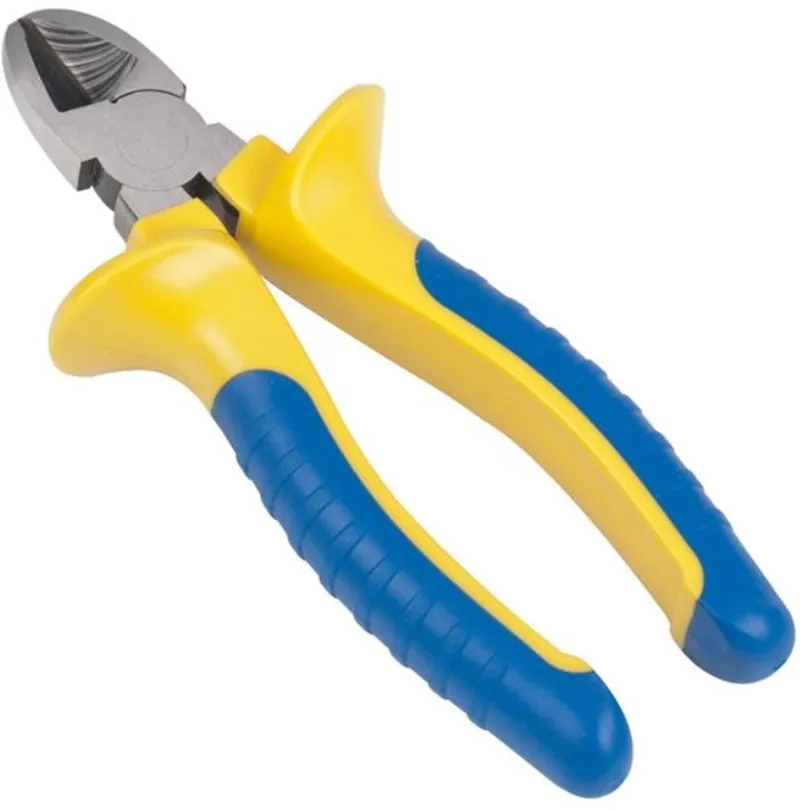 Zijkniptang 150 mm van Chrome Vanadium - Kniptang voor Nauwkeurige Knipwerkzaamheden - Diagonaaltang - Draadknipper Kabelknipper Zijsnijtang Draadtang van Kinzo, Blauw – productafbeelding