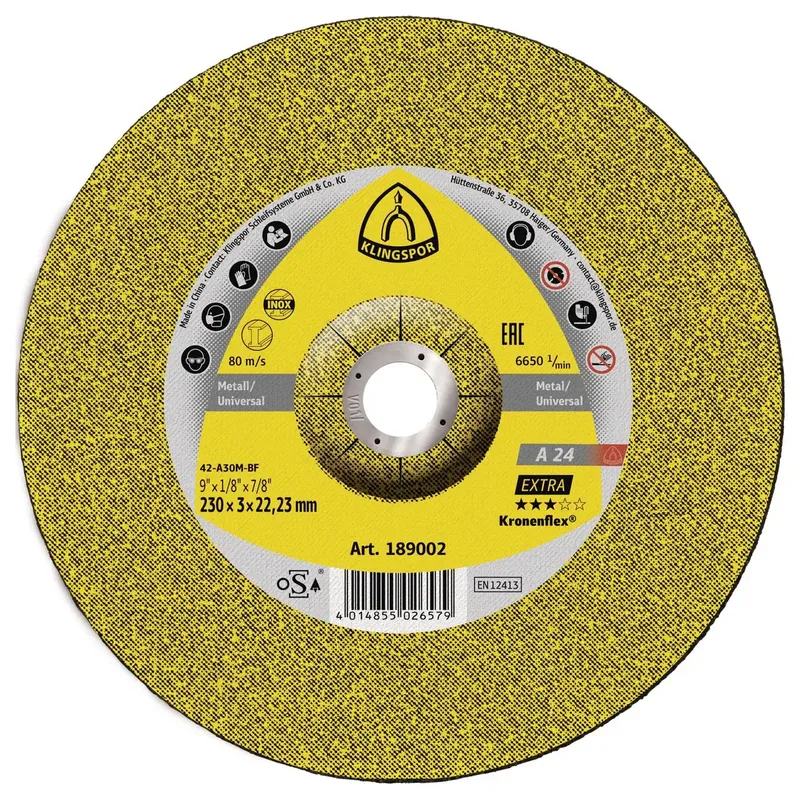 A 24 Extra 189002 Trennscheibe gekröpft 230 mm 25 St. Metall von Klingspor – Produktbild