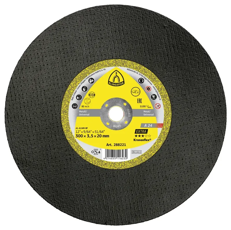 A 24 Extra 288222 Trennscheibe gerade 300 mm 10 St. Metall de Klingspor – image du produit