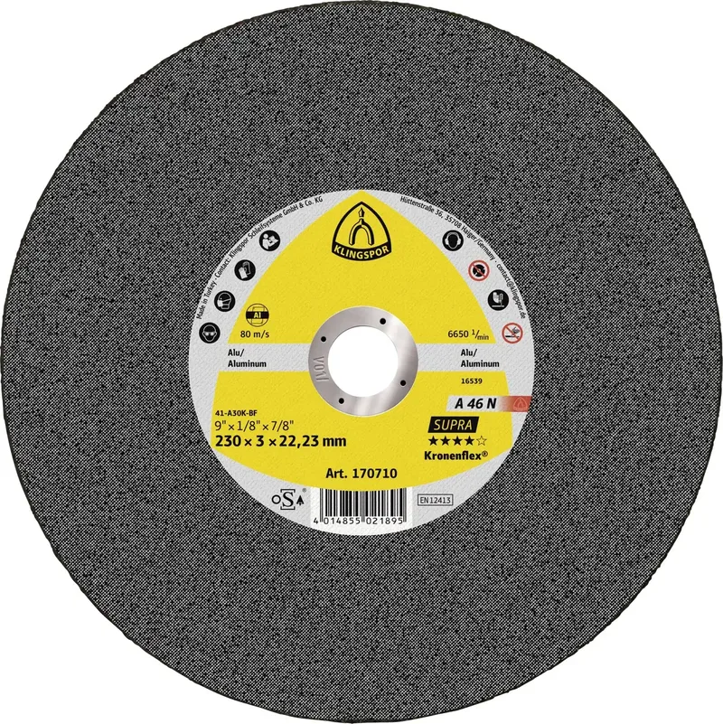 A 46 N 170708 Trennscheibe gekröpft 125 mm 25 St. Aluminium, NE-Metalle de Klingspor – image du produit