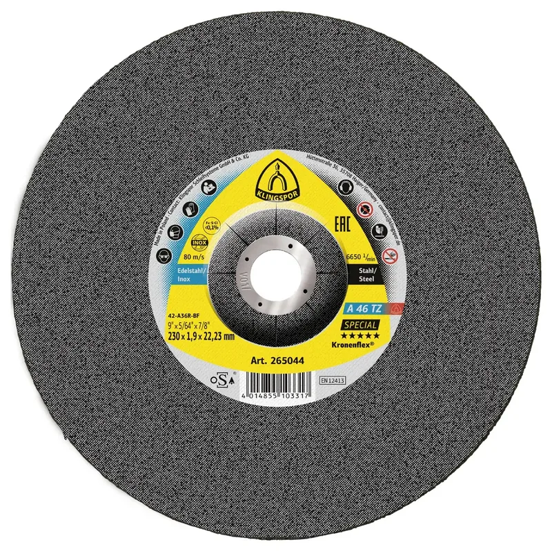 A 46 TZ Special 265044 Trennscheibe gekröpft 230 mm 25 St. Edelstahl, Stahl van Klingspor – productafbeelding