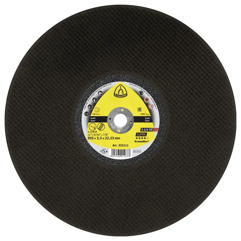 A 624 SX Supra 340641 Trennscheibe gerade 356 mm 10 St. Stahl de Klingspor – image du produit
