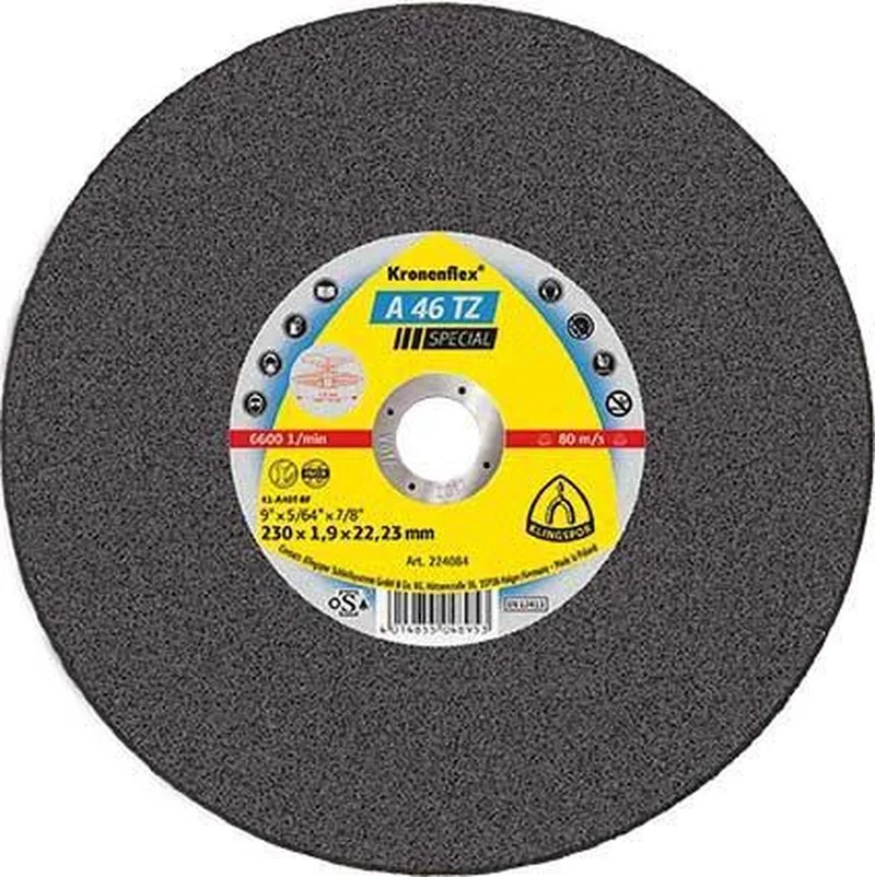 Doorslijpschijf A 46 TZ Special Ø 125 x 1,6 mm recht - 187171 de Klingspor – image du produit