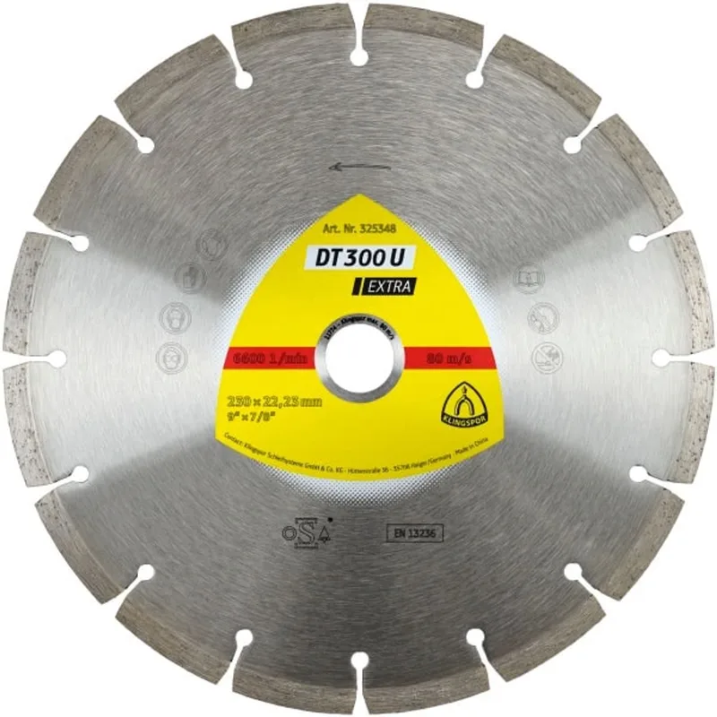 DT 300 U Extra Serie - Diamantdoorslijpschijf - 125mm - Segmentontwerp - Voor Beton von Klingspor – Produktbild