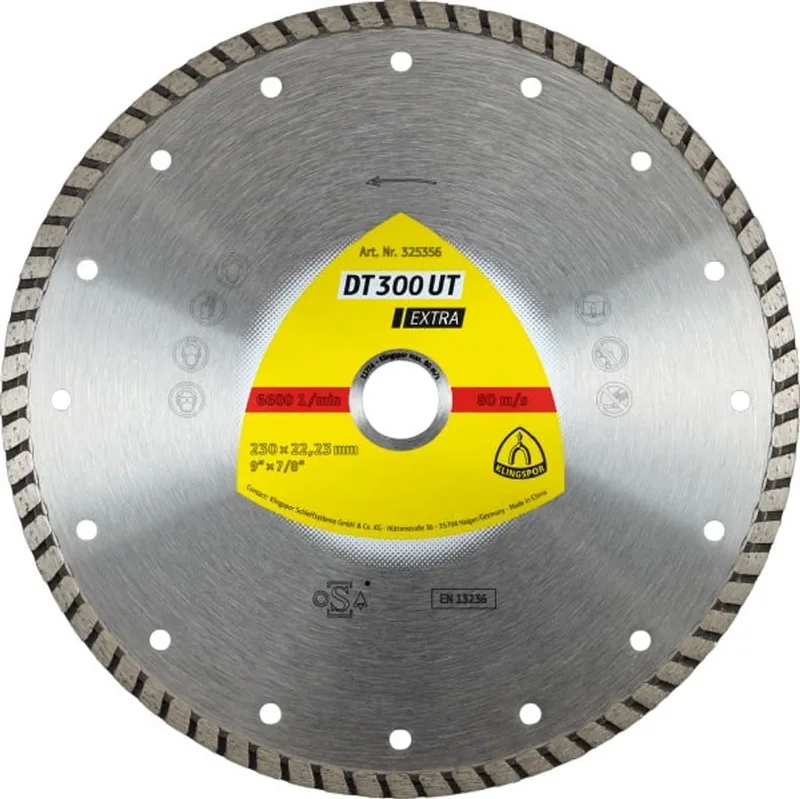 DT 300 UT Extra - Diamantschijf - Turbo Rand - 230mm von Klingspor – Produktbild 1 von 2