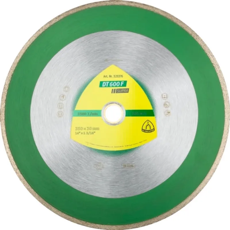 DT 600 F - Diamant Doorslijpschijf - 250mm - Keramiek/Gres - Continu Segment von Klingspor – Produktbild