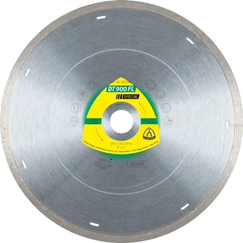 DT 900 FL Special - Diamantschijf - 125mm - Snijd op nat - Voor Gres en Keramiek fra Klingspor – produktbillede