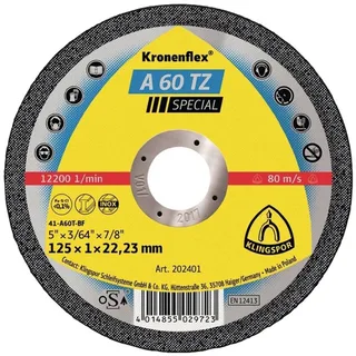 A 60 TZ Special 202401 Disque à tronçonner 125 mm 25 pc(s) acier inoxydable, acier de Klingspor – image du produit 1 sur 2