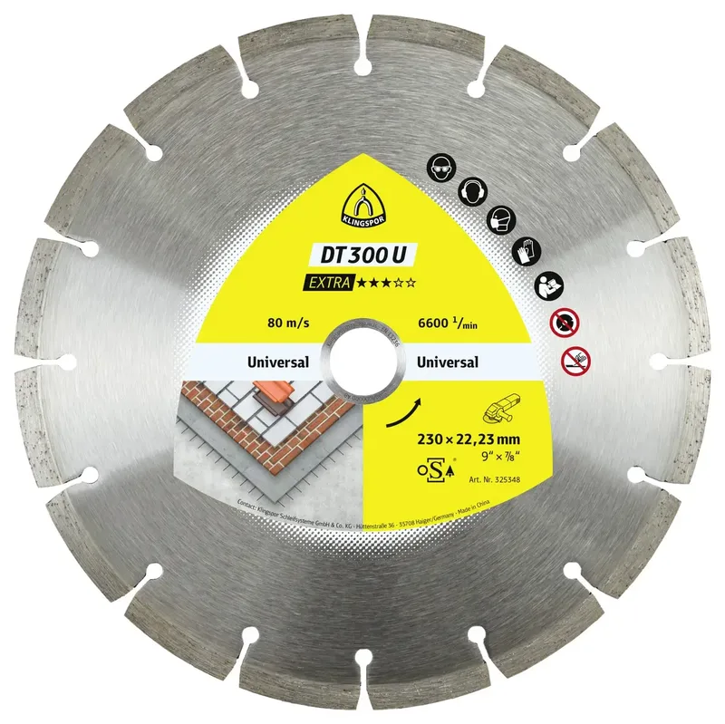 Klingspor 325347 DT 300 U Extra Diamanttrennscheibe Durchmesser 180 mm Bohrungs-Ø 22.23 mm Baustellenmaterialien, Beton, universal 1 St. fra Klingspor – produktbillede