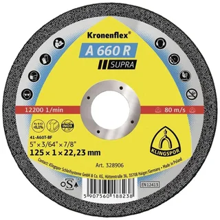 A 660 R Supra 328906 Trennscheibe gerade 125 mm 25 St. Edelstahl von Klingspor – Produktbild 2 von 2