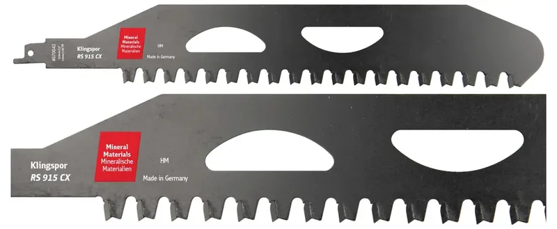 Klingspor 670319 RS 915 CX Säbelsägeblätter, 460 x 50 x 2,5 mm Nutzlänge 388Hart-Metall, Special form , 1,95 Zähne pro Zoll, SB-verpackt im Karton von Klingspor – Produktbild 2 von 2