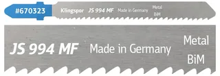 Klingspor 670323 JS 994 MF Stichsägeblätter, 90 x 8 x 1 mm Nutzlänge 63Bi-Metall, gefräst, gewellt , 11-13 Zähne pro Zoll, SB-verpackt im Karton 5 St. by Klingspor – product image 2 of 2