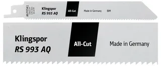 Klingspor 670341 RS 993 AQ Säbelsägeblätter, 150 x 19 x 0,9 mm Nutzlänge 130Bi-Metall, gefräst, geschränkt , 10-14 Zähne pro Zoll, SB-verpackt im Karton de Klingspor – image du produit 2 sur 2