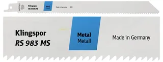 Klingspor 670345 RS 983 MS Säbelsägeblätter, 230 x 19 x 1,57 mm Nutzlänge 210Bi-Metall, gefräst, geschränkt , 8-10 Zähne pro Zoll, SB-verpackt im Karton de Klingspor – image du produit 2 sur 2