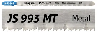 Klingspor 670505 JS 993 MT Stichsägeblätter, 132 x 8 x 1 mm Nutzlänge 110Bi-Metall, gefräst, gewellt , 16-25 Zähne pro Zoll, SB-verpackt im Karton 5 St. de Klingspor – image du produit 2 sur 2