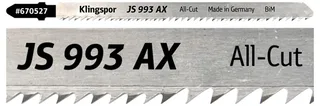 Klingspor 670527 JS 993 AX Stichsägeblätter, 132 x 8 x 1,27 mm Nutzlänge 110Bi-Metall, gefräst, geschränkt , 10-14 Zähne pro Zoll, SB-verpackt im Karton 5 St. fra Klingspor – produktbillede 2 af 2