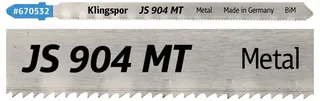 Klingspor 670532 JS 904 MT Stichsägeblätter, 130 x 8 x 1 mm Nutzlänge 110Bi-Metall, gefräst, gewellt , 21 Zähne pro Zoll, SB-verpackt im Karton 5 St. de Klingspor – image du produit 2 sur 2