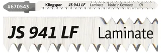 Klingspor 670543 JS 941 LF Stichsägeblätter, 100 x 5 x 1,45 mm Nutzlänge 75Crom-Vanadium, kreuzgeschliffen, konisch , 17-19 Zähne pro Zoll, SB-verpackt im van Klingspor – productafbeelding 2 van 2