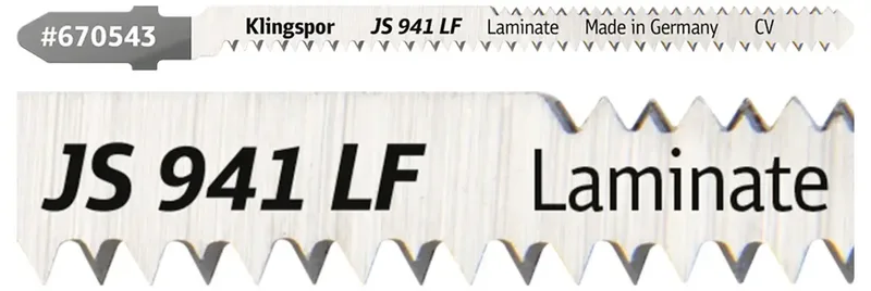 Klingspor 670543 JS 941 LF Stichsägeblätter, 100 x 5 x 1,45 mm Nutzlänge 75Crom-Vanadium, kreuzgeschliffen, konisch , 17-19 Zähne pro Zoll, SB-verpackt im van Klingspor – productafbeelding 2 van 2