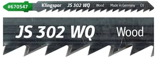 Klingspor 670547 JS 302 WQ Stichsägeblätter, 100 x 8 x 1,25 mm Nutzlänge 75Crom-Vanadium, kreuzgeschliffen, geschränkt , 6 Zähne pro Zoll, SB-verpackt im de Klingspor – image du produit 2 sur 2