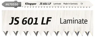 Klingspor 670550 JS 601 LF Stichsägeblätter, 100 x 8 x 1,45 mm Nutzlänge 75Crom-Vanadium, kreuzgeschliffen, konisch , 17 Zähne pro Zoll, SB-verpackt im Karton de Klingspor – image du produit 2 sur 2