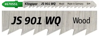 Klingspor 670551 JS 901 WQ Stichsägeblätter, 100 x 8 x 1,27 mm Nutzlänge 75Bi-Metall, kreuzgeschliffen, konisch , 6 Zähne pro Zoll, SB-verpackt im Karton 5 St. de Klingspor – image du produit 2 sur 2