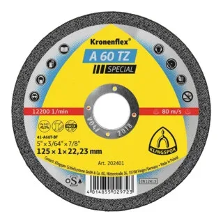 Trennscheibe gerade A60TZ 125x1mm von Klingspor – Produktbild