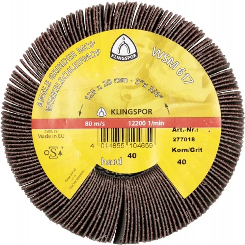 WSM 617 Serie - Lamellenschijf - 125mm - Granulatie 60 - M14 de Klingspor – image du produit