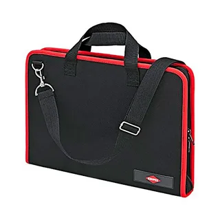 00 21 11 LE Gereedschapstas (zonder inhoud) Technicus (b x h x d) 410 x 60 x 290 mm van Knipex, Zwart, Rood – productafbeelding 2 van 3
