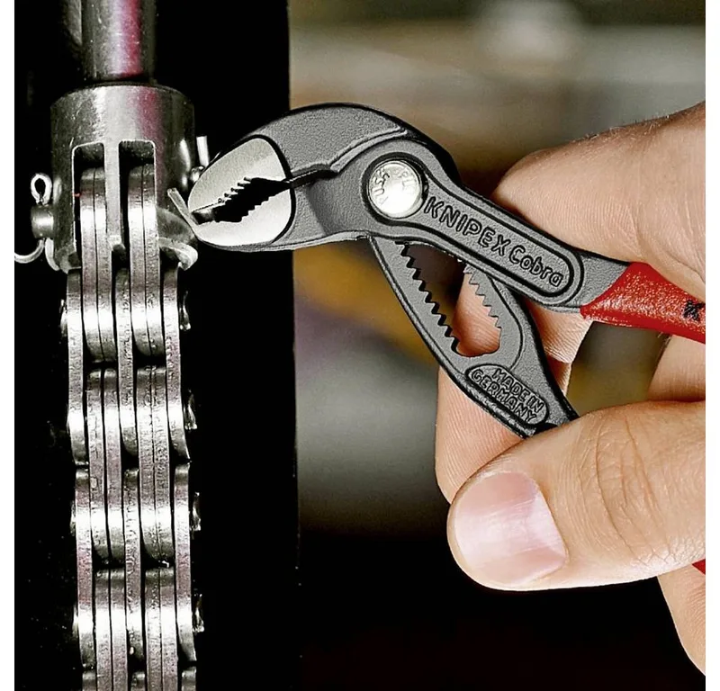 125mm Cobra® waterpomptang | geatramenteerd - 87 01 125 van Knipex, Rood – productafbeelding 2 van 4