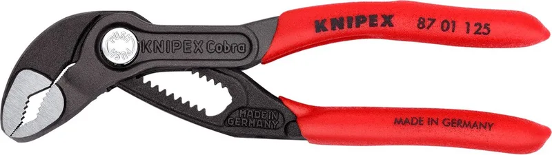 125mm Cobra® waterpomptang | geatramenteerd - 87 01 125 van Knipex, Rood – productafbeelding 1 van 4