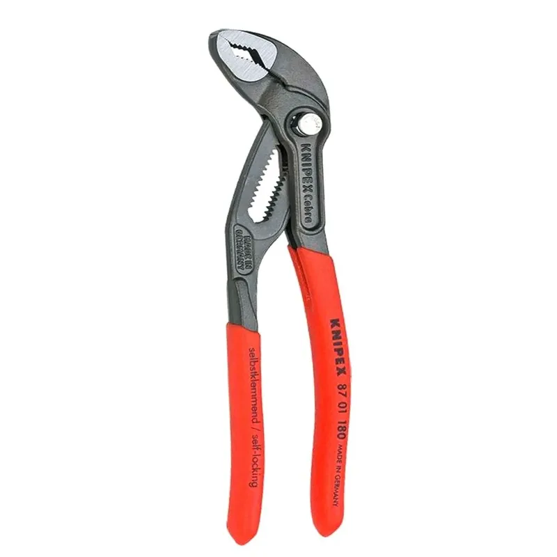 180mm Waterpomptang Cobra Gepolijst - 87 01 180 van Knipex, Zwart – productafbeelding 2 van 2