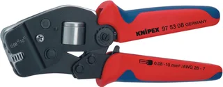 Crimpzange Selbsteinstellende Crimpzange für Aderendhülsen 97 53 09 von Knipex, Kleurloos – Produktbild 1 von 5