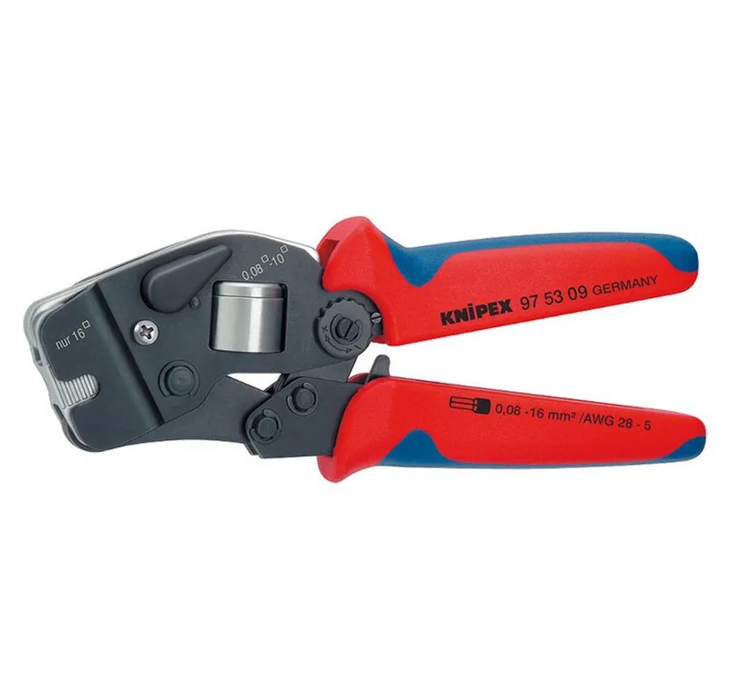 Crimpzange Selbsteinstellende Crimpzange für Aderendhülsen 97 53 09 von Knipex, Kleurloos – Produktbild 2 von 5