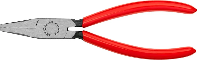 Knipex 20 01 160 Elektronik og finmekanik Fladtang Lige Krom-vanadium elektrostål 160 mm fra Knipex, Kleurloos – produktbillede