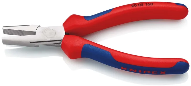 Knipex 20 05 160 pour latelier Pince à becs plats droite Acier magnétique Chrome-Vanadium 160 mm de Knipex, Kleurloos – image du produit