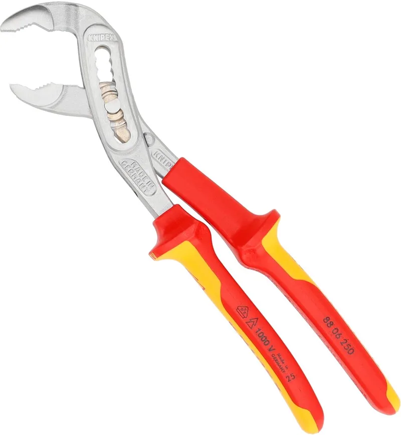 250mm Waterpomptang Alligator VDE - 88 06 250 van Knipex, Kleurloos – productafbeelding