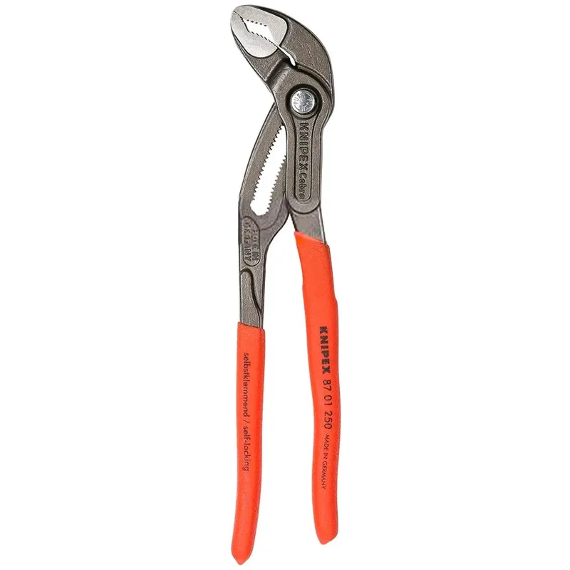 250mm Waterpomptang Cobra Gepolijst - 87 01 250 van Knipex, Grijs – productafbeelding 2 van 2