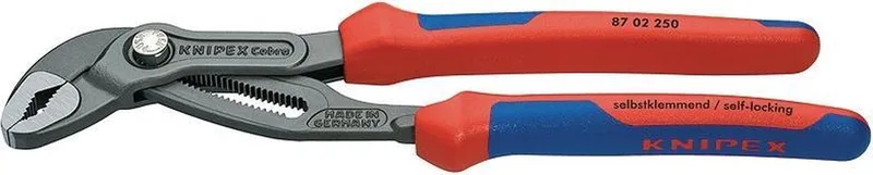 250mm Waterpomptang Cobra Gepolijst - 87 02 250 van Knipex, Kleurloos – productafbeelding 1 van 3