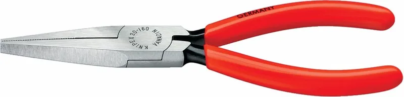 30 11 160 Platte tang Elektronica en fijnmechanica Recht Chroom-vanadium elektrostaal 160 mm de Knipex, Kleurloos – image du produit