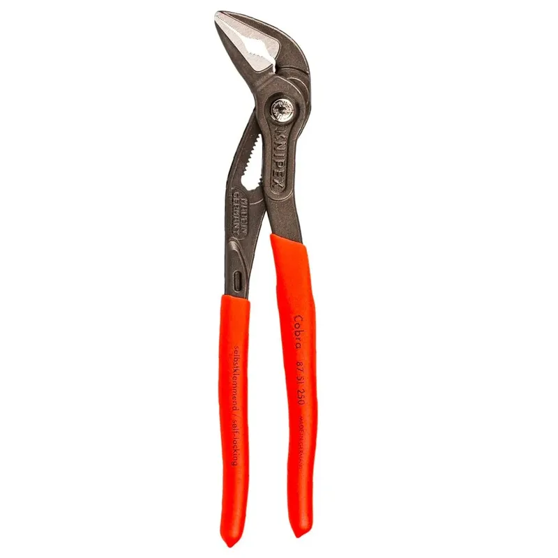 32 mm 263 mm Cobra® ES Waterpomptang extra-slank met antslip - capaciteit - 87 51 250 van Knipex, Zwart, Geel – productafbeelding 2 van 2